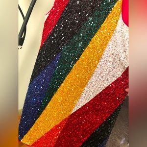 diesel black label collection full body embroidered beaded dress knee length